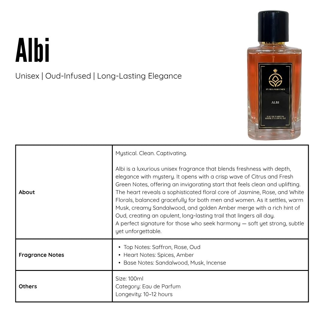 Albi Eau de Parfum – Unisex